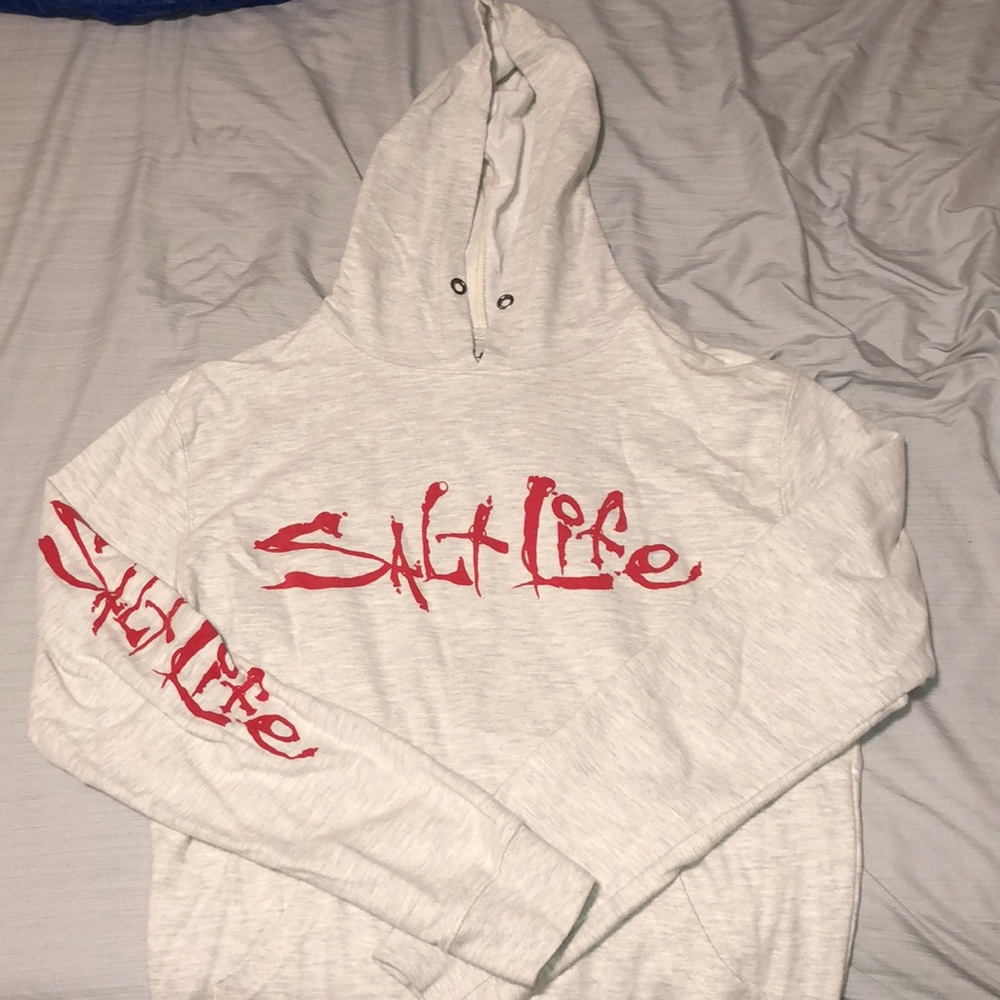 White Salt Life Hoodie